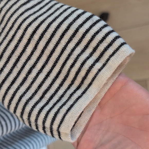 Pure J Jill Cotton Cashmere Striped Sweater Womens Size Large - Picture 5 of 8